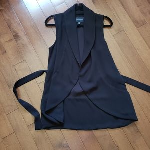 black overpiece dressy vest